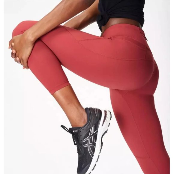 SWEATY BETTY Power 7/8 Leggings in Renaissance Red - Picture 5 of 16